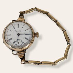Antique Omega GF Converted Pocket Watch